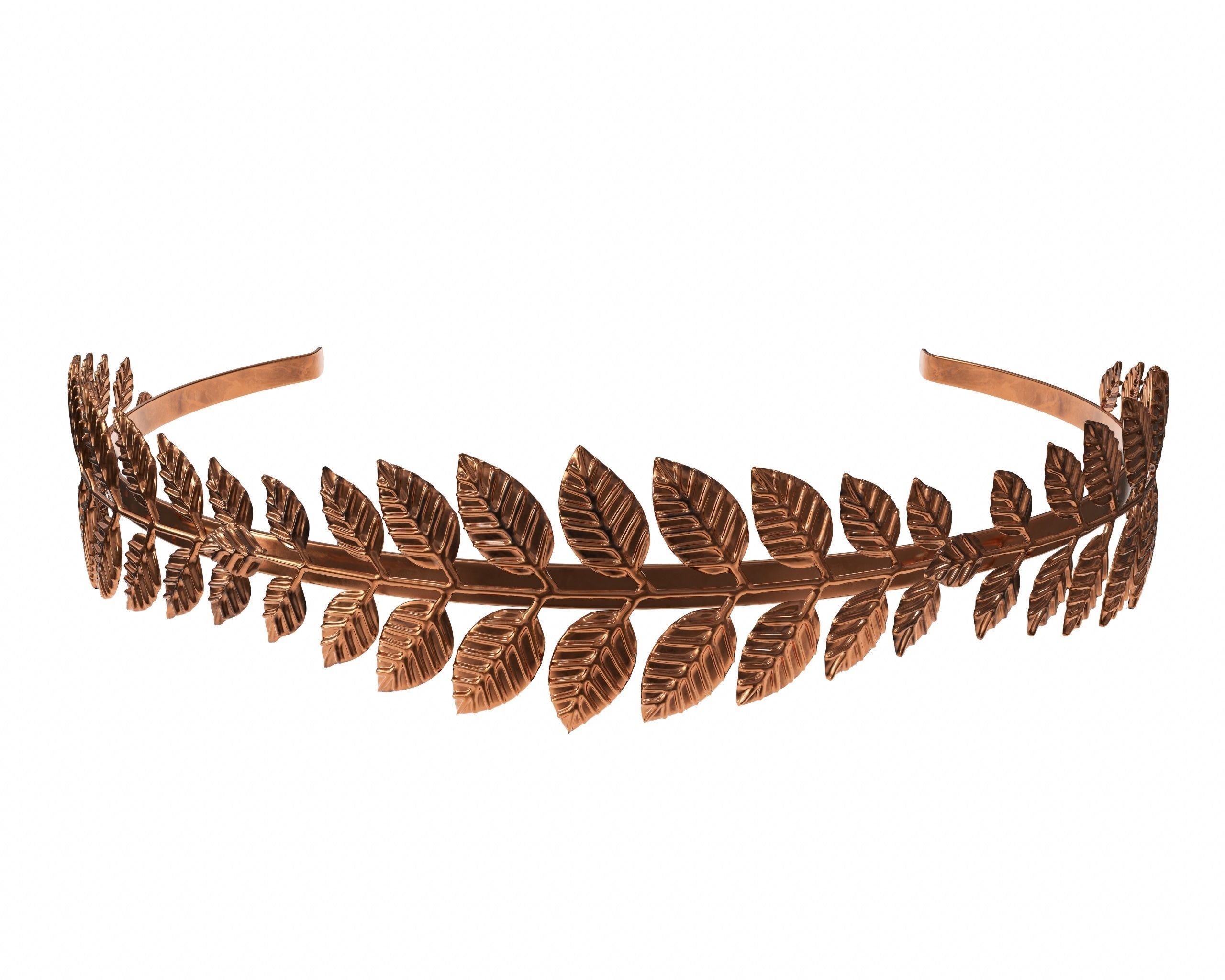 Laurel wreath headband 3D model_3
