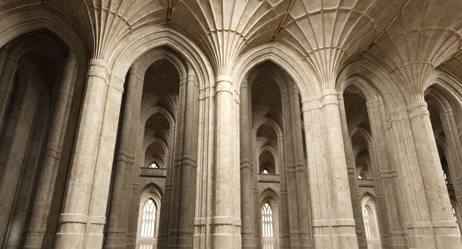 3D Classical Historic Interior 322 3D model_10