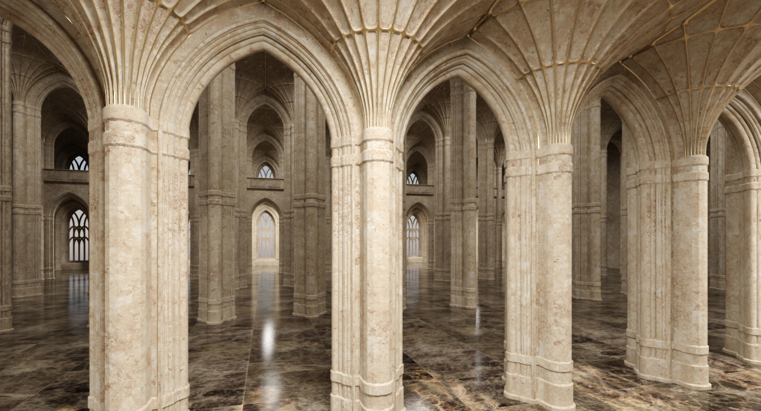 3D Classical Historic Interior 322 3D model_11