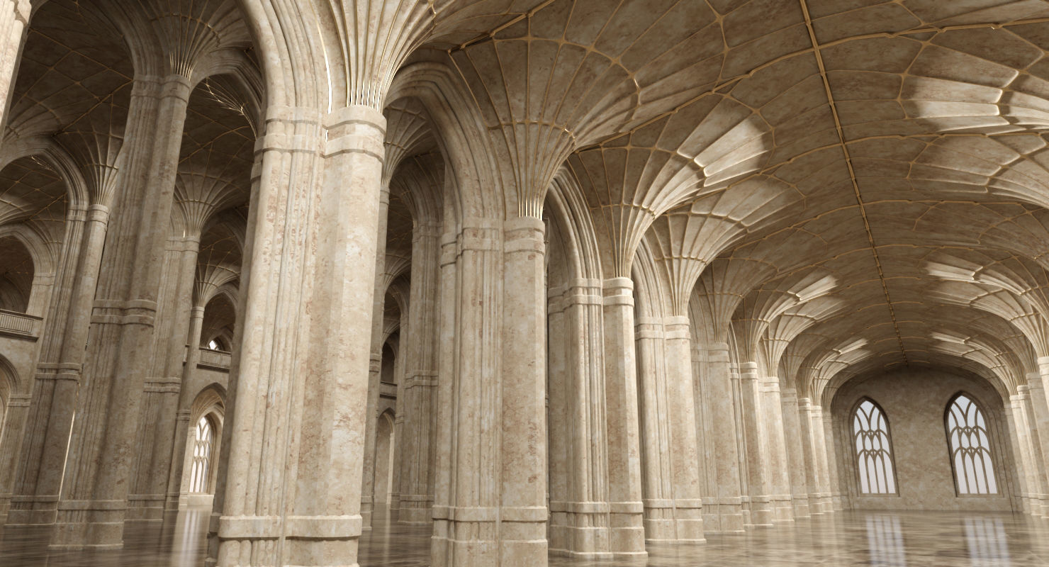 3D Classical Historic Interior 322 3D model_7