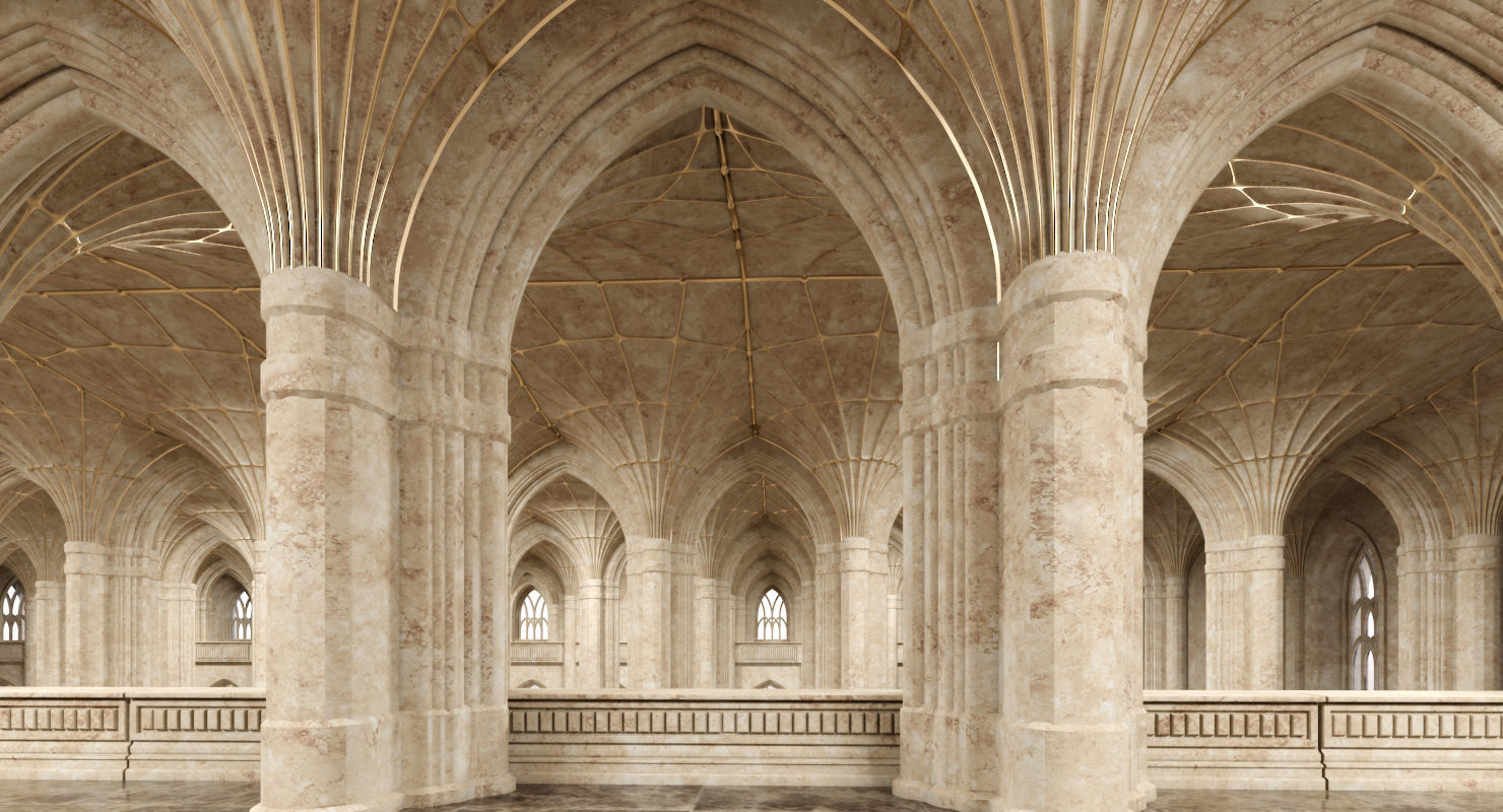 3D Classical Historic Interior 322 3D model_2