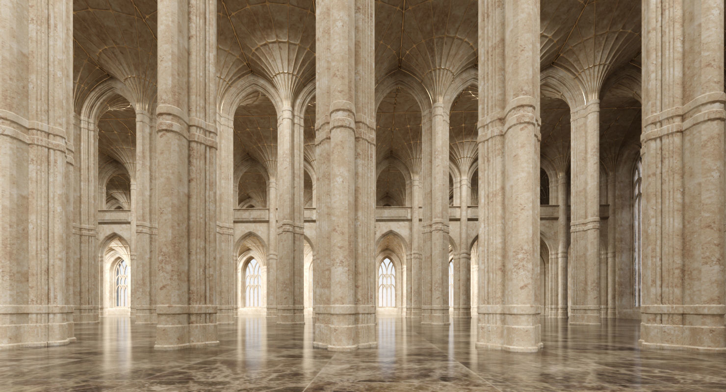 3D Classical Historic Interior 322 3D model_4