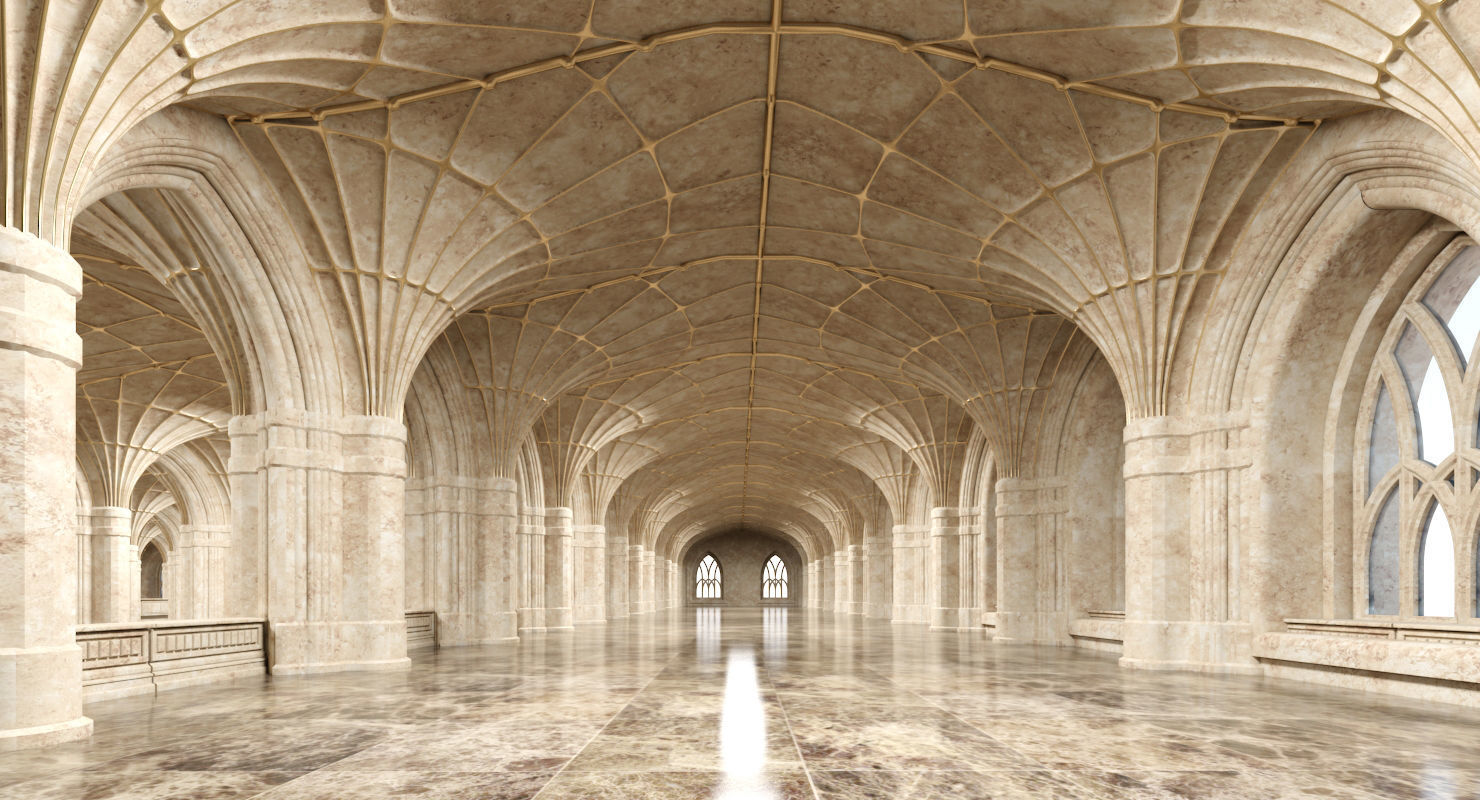 3D Classical Historic Interior 322 3D model_3