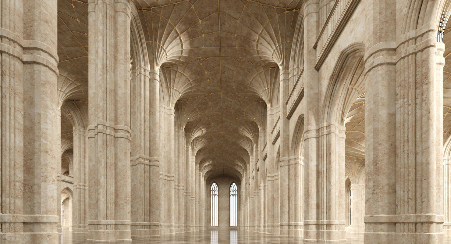 3D Classical Historic Interior 322 3D model_8