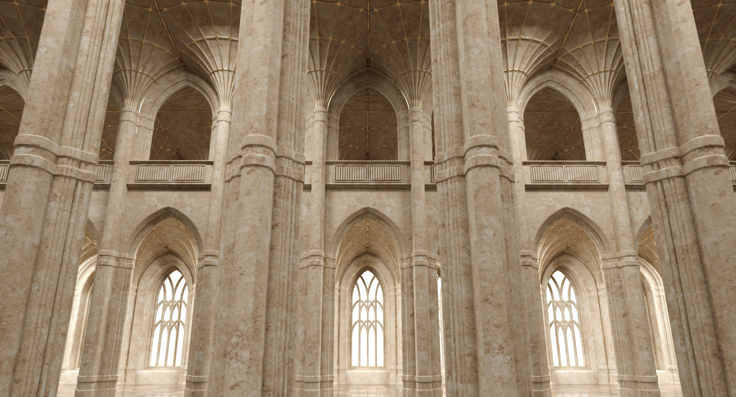 3D Classical Historic Interior 322 3D model_6