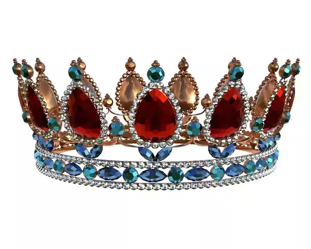 Queen crown with jewel