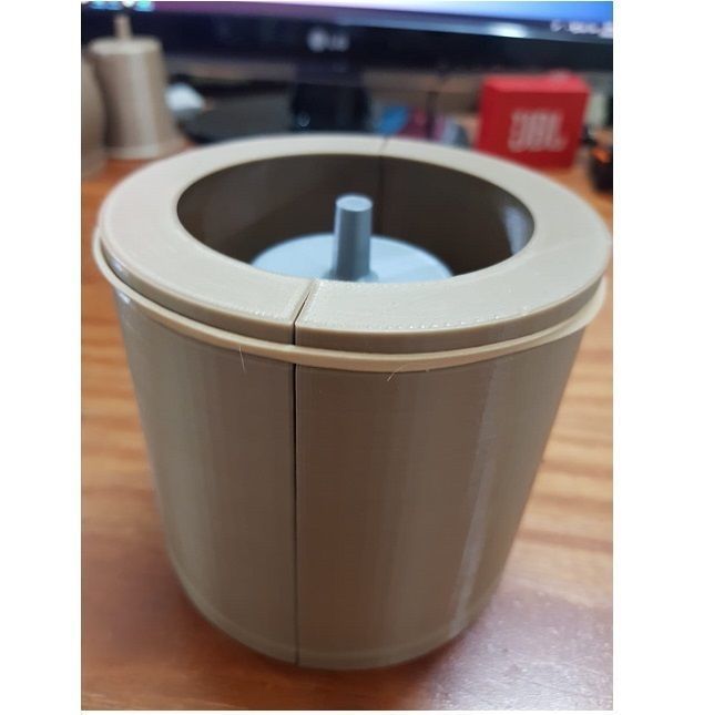 kit 5 moldes de macetas para yeso y cemento 3D model_4