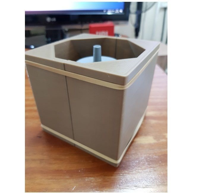 kit 5 moldes de macetas para yeso y cemento 3D model_6