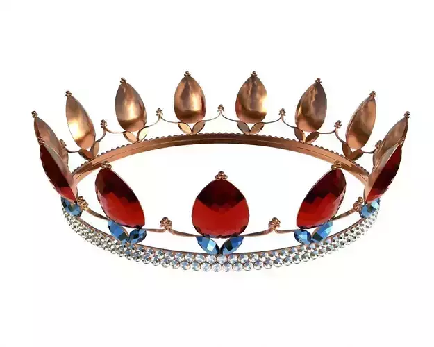 Queen crown with jewel 2