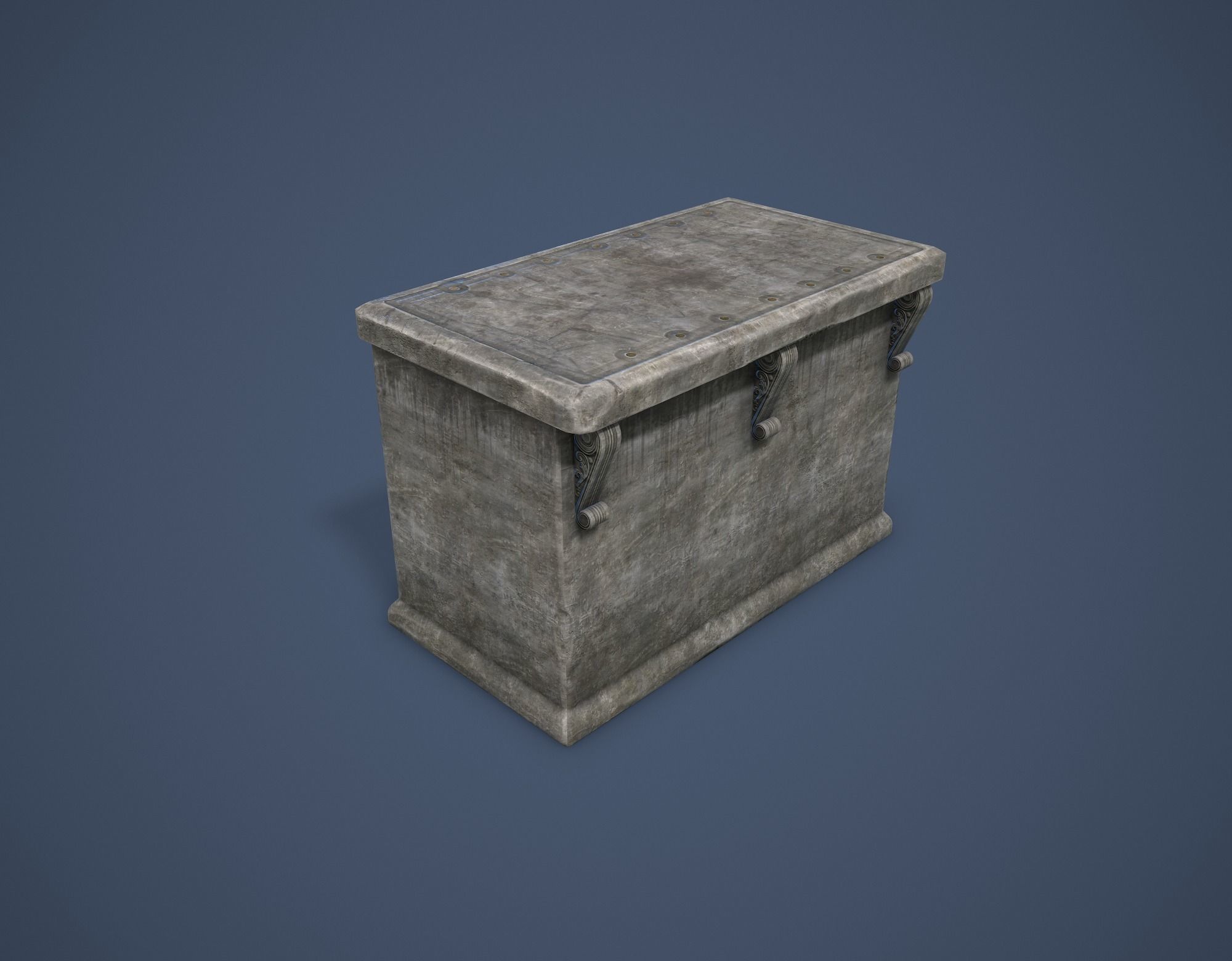 Altar Low-poly 3D model_8