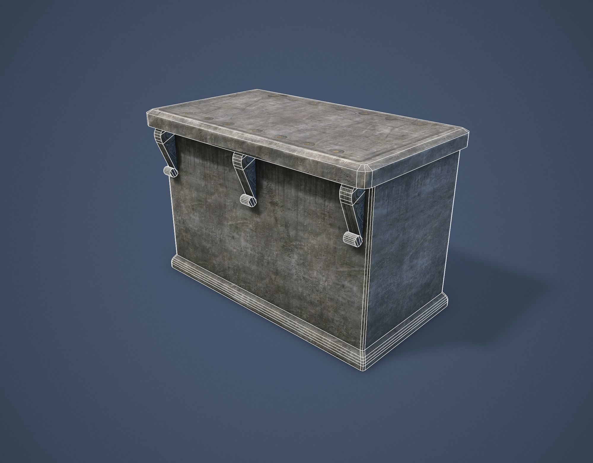 Altar Low-poly 3D model_20