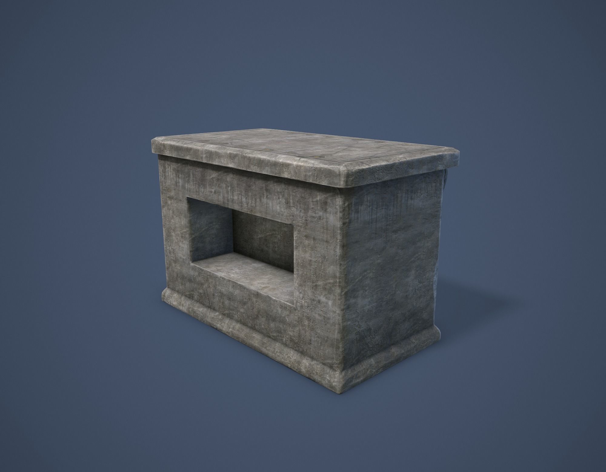 Altar Low-poly 3D model_6