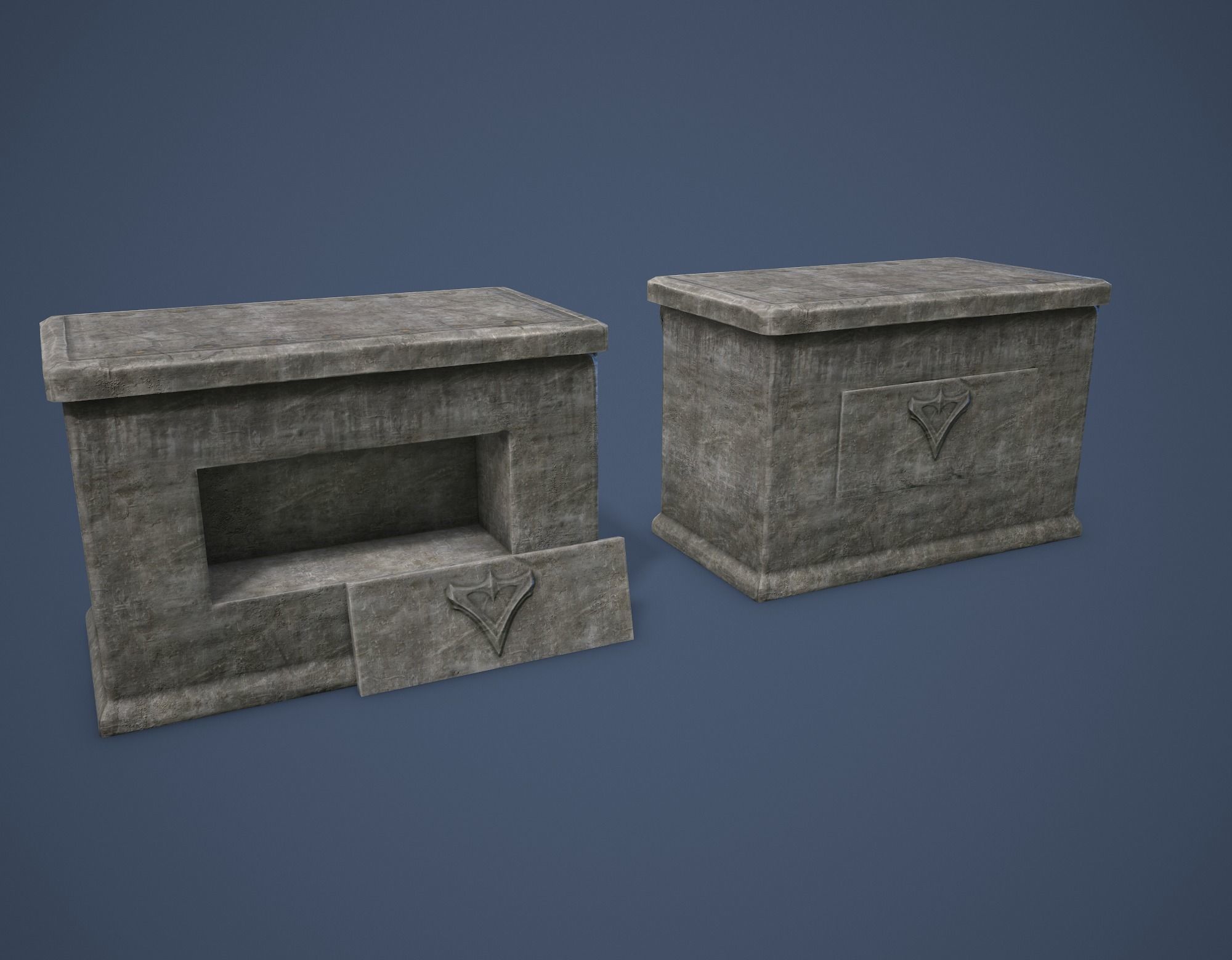 Altar Low-poly 3D model_2