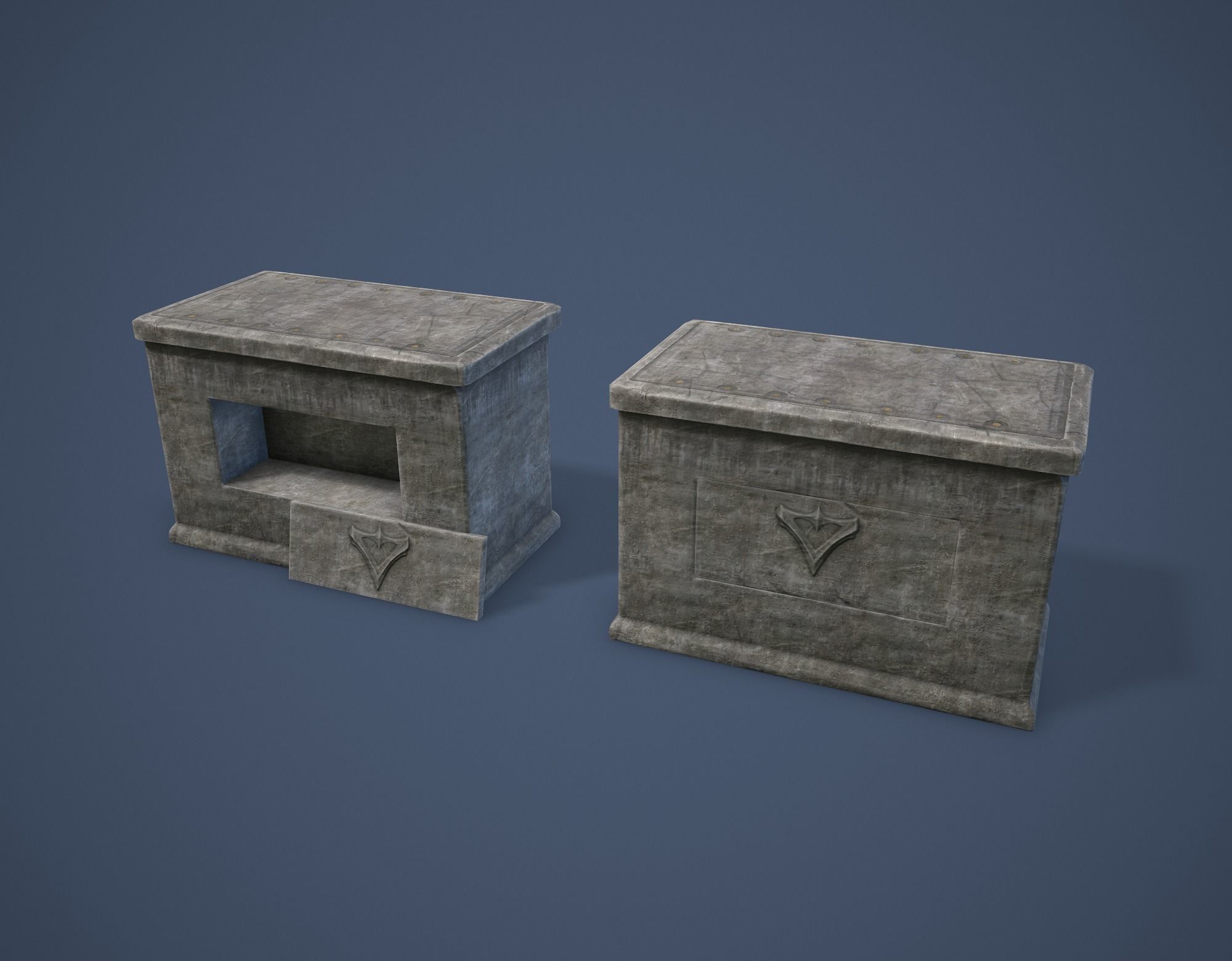 Altar Low-poly 3D model_3