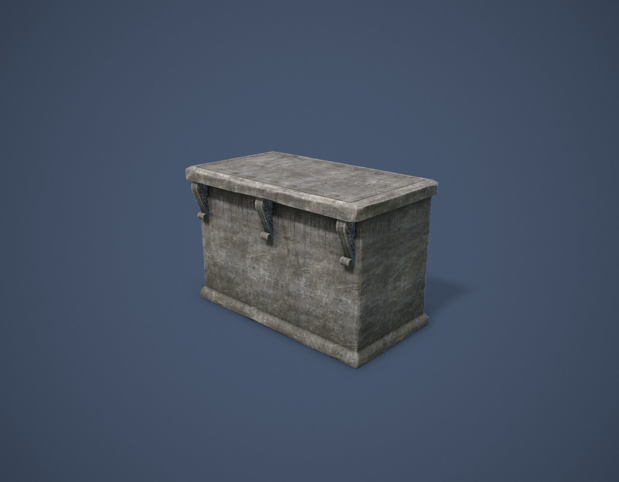 Altar Low-poly 3D model_11