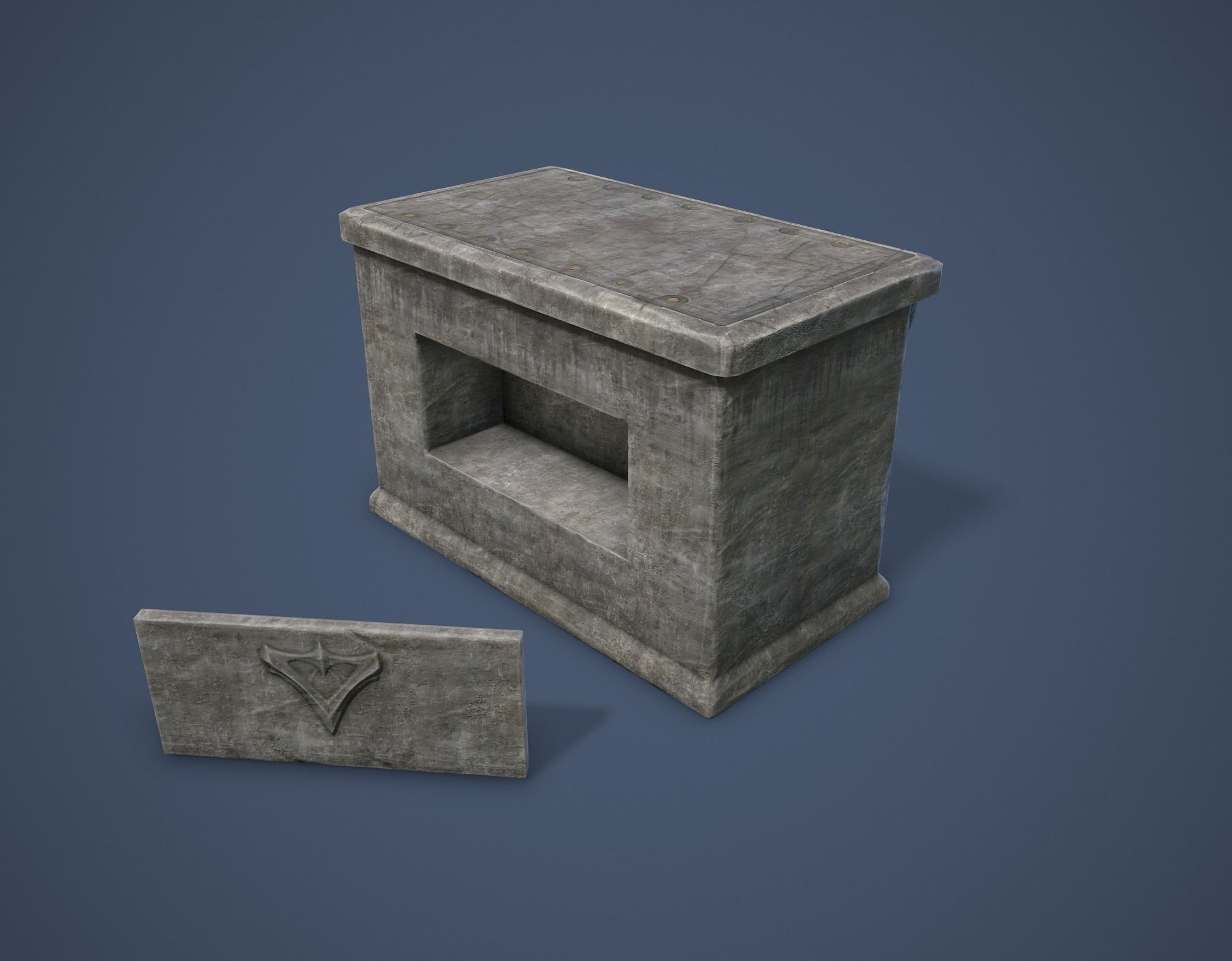 Altar Low-poly 3D model_15
