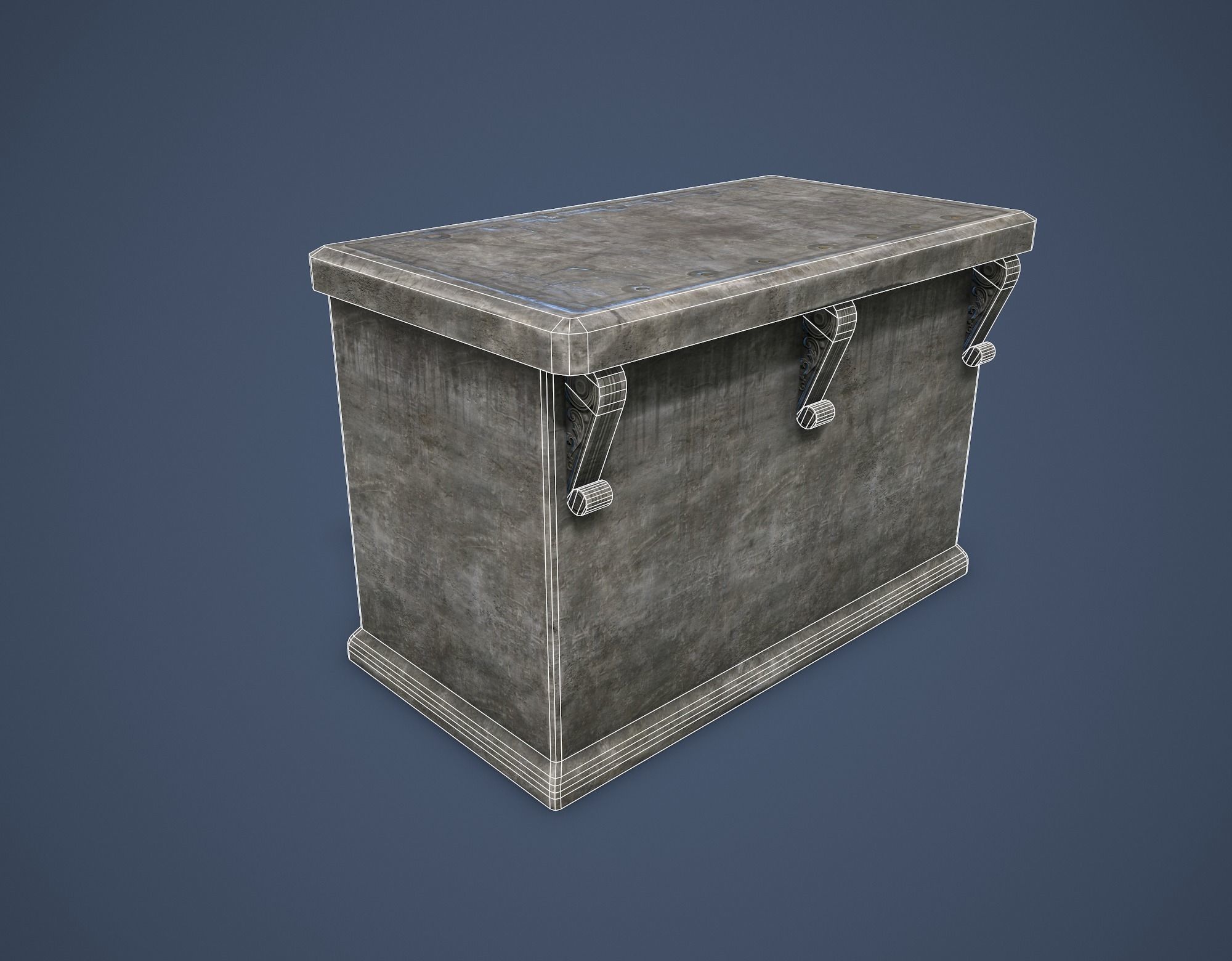 Altar Low-poly 3D model_19