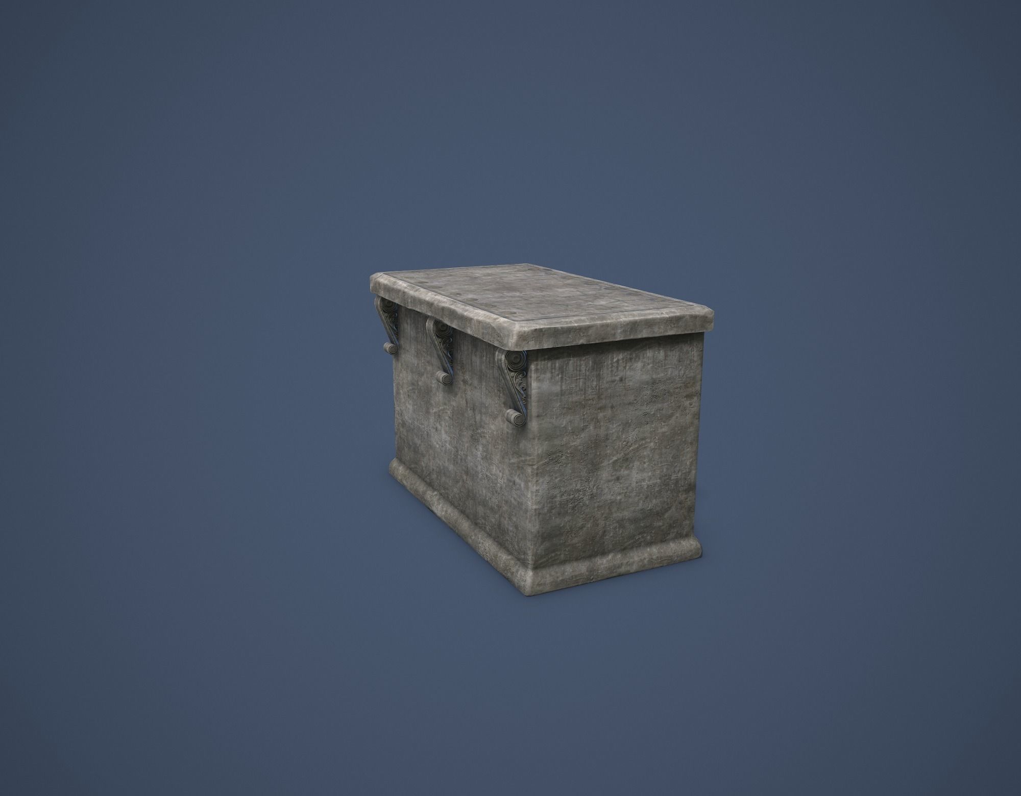 Altar Low-poly 3D model_12