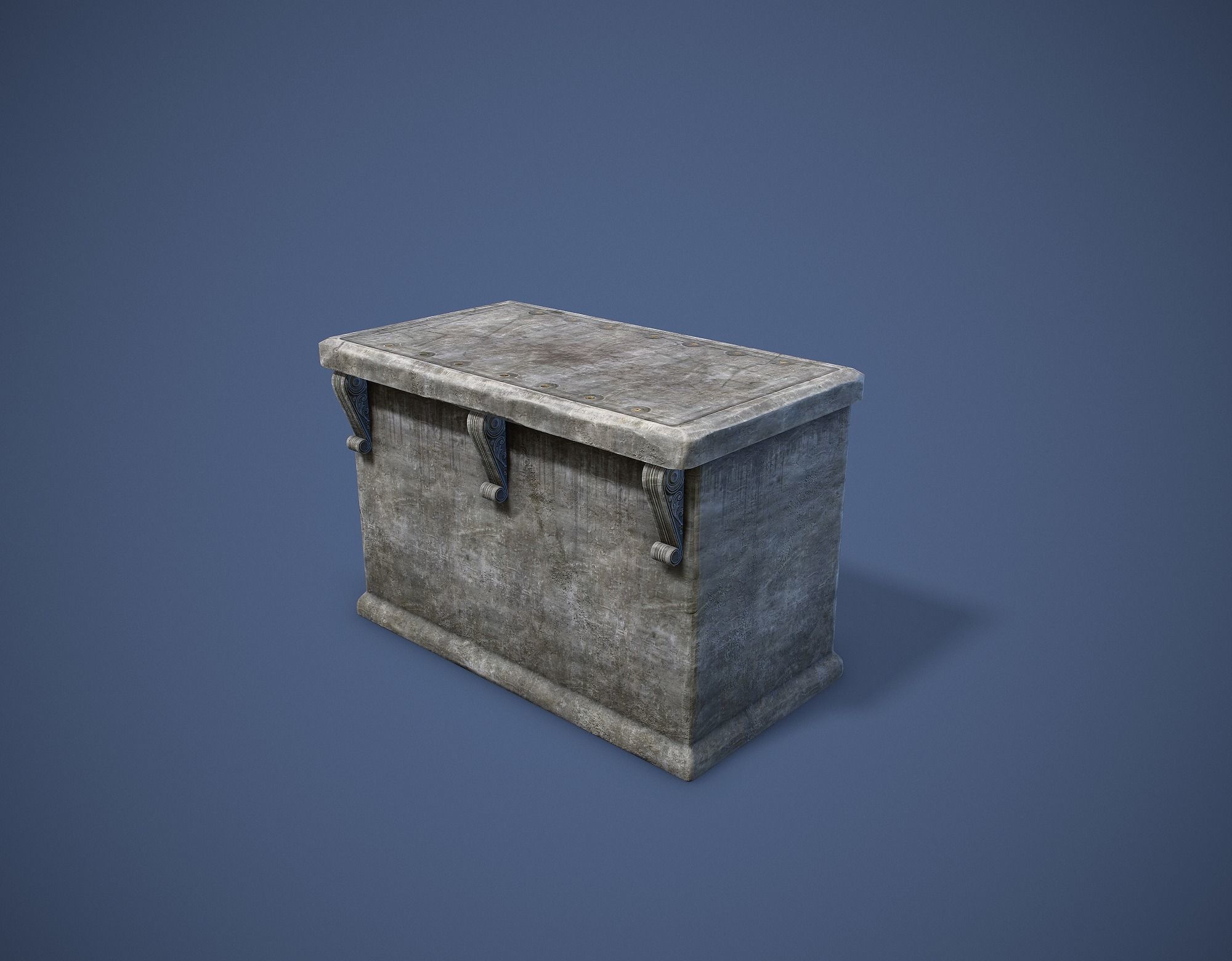 Altar Low-poly 3D model_0