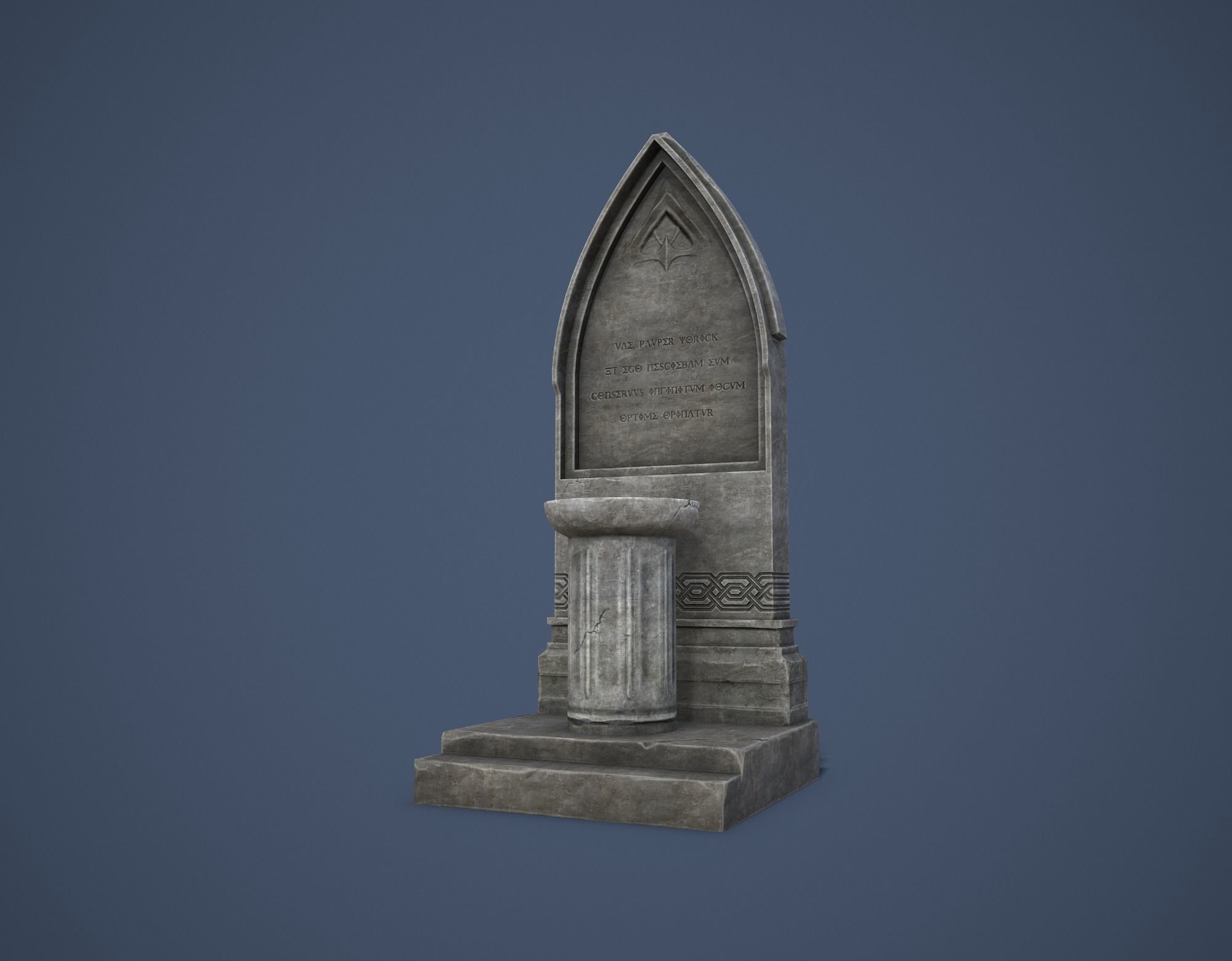 Road Altar Low-poly 3D model_14