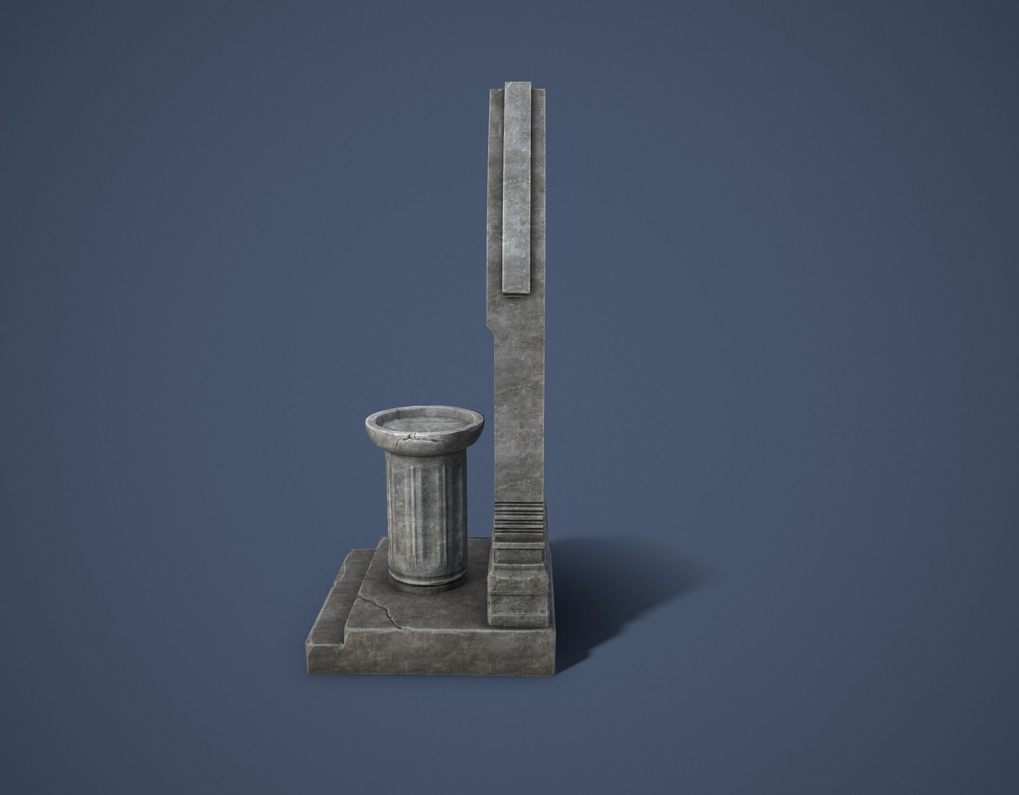 Road Altar Low-poly 3D model_12