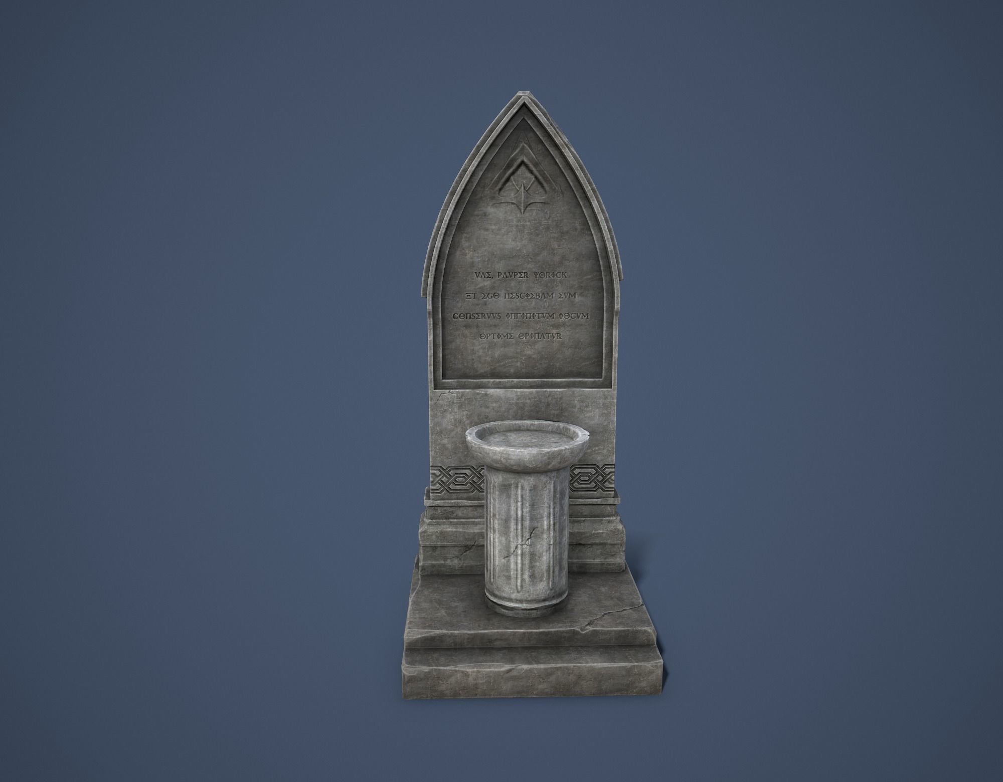 Road Altar Low-poly 3D model_8