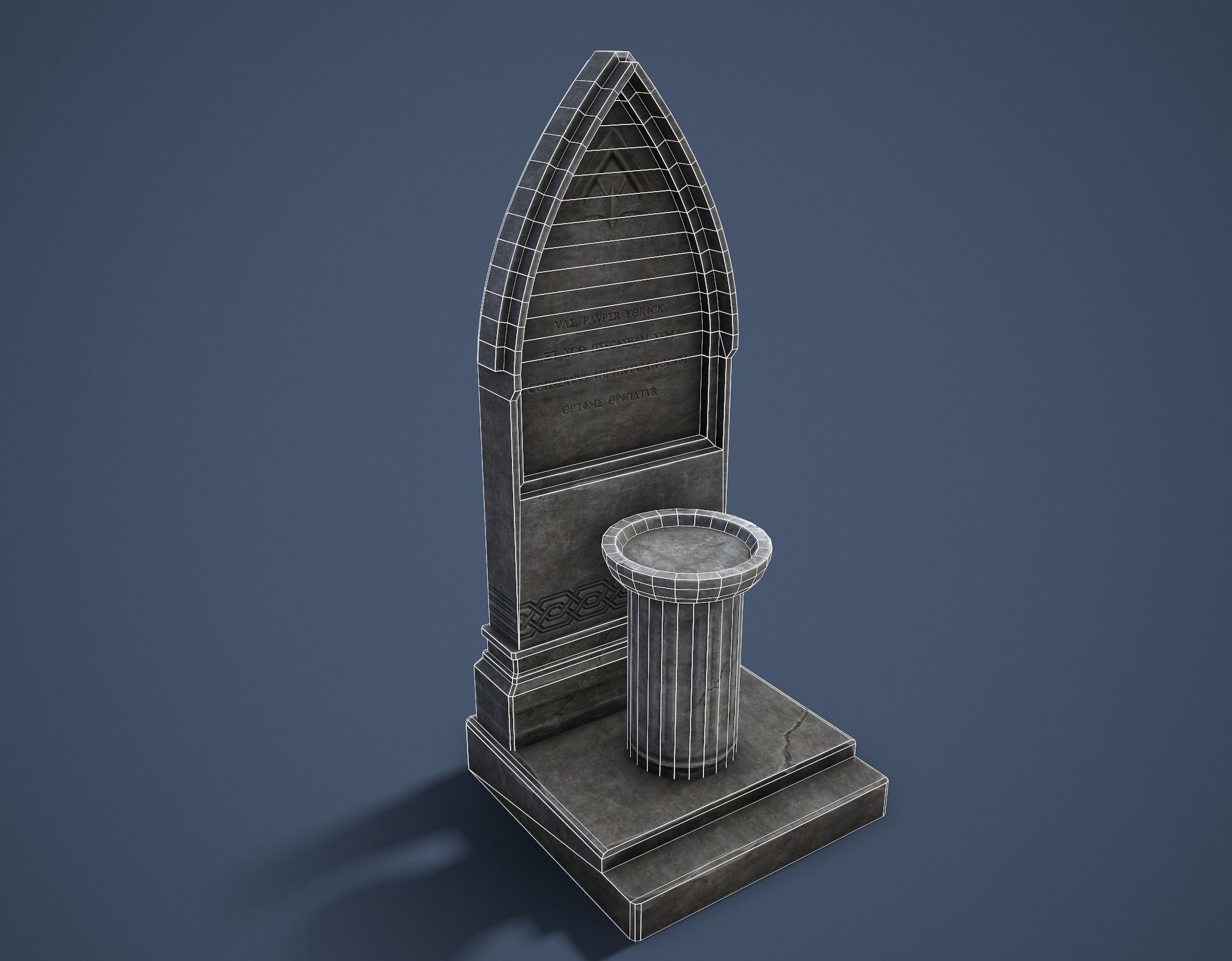 Road Altar Low-poly 3D model_20