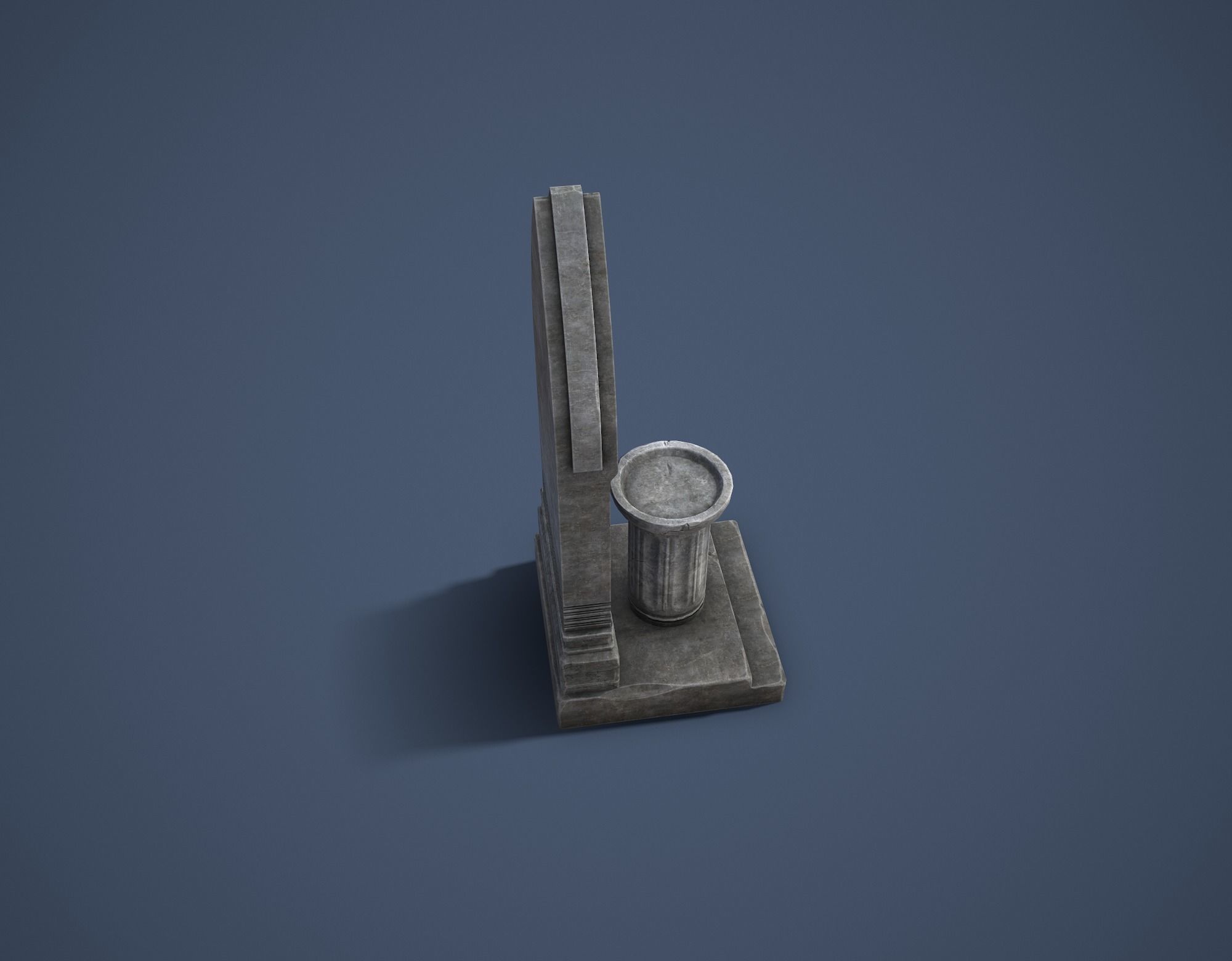 Road Altar Low-poly 3D model_17