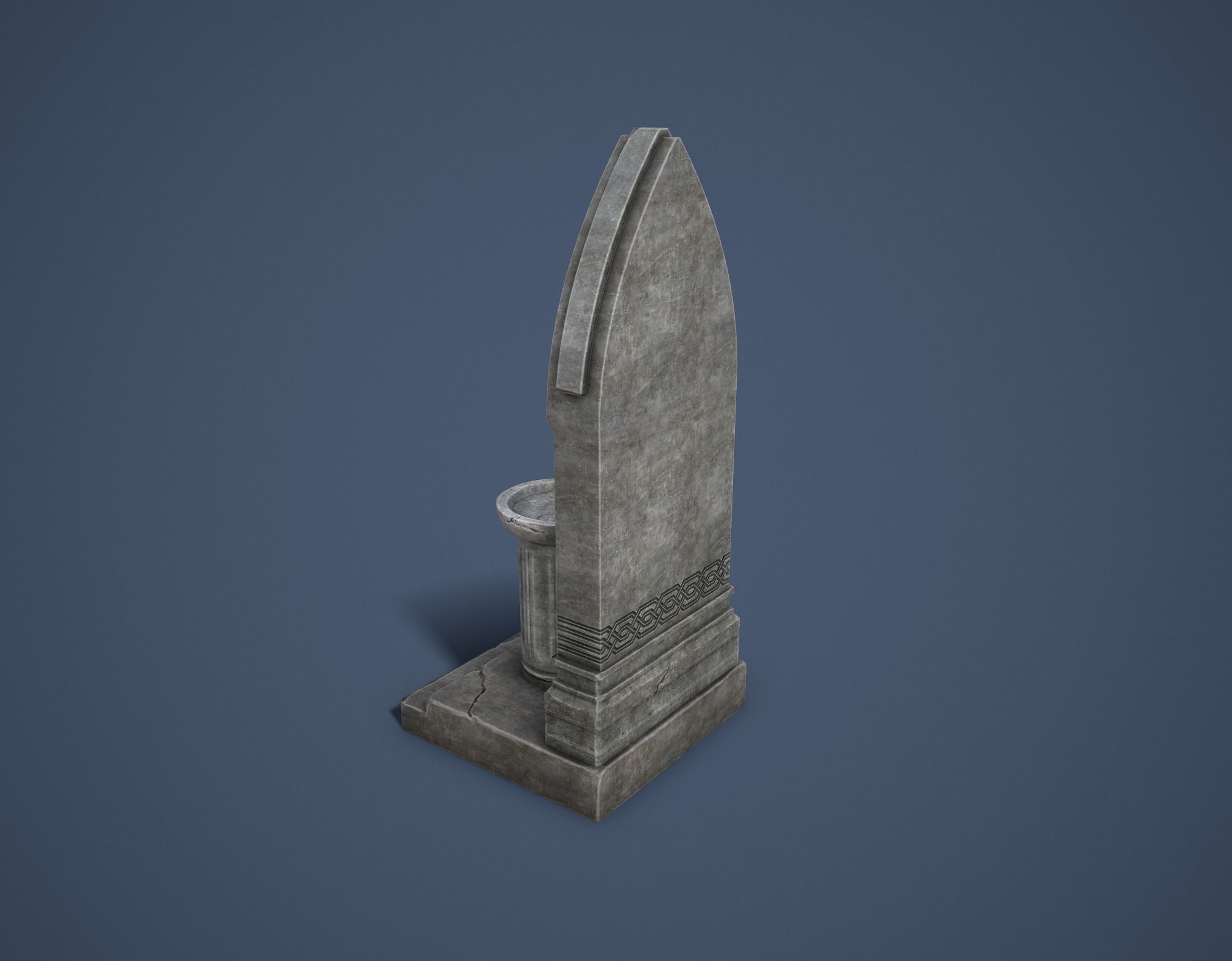 Road Altar Low-poly 3D model_4