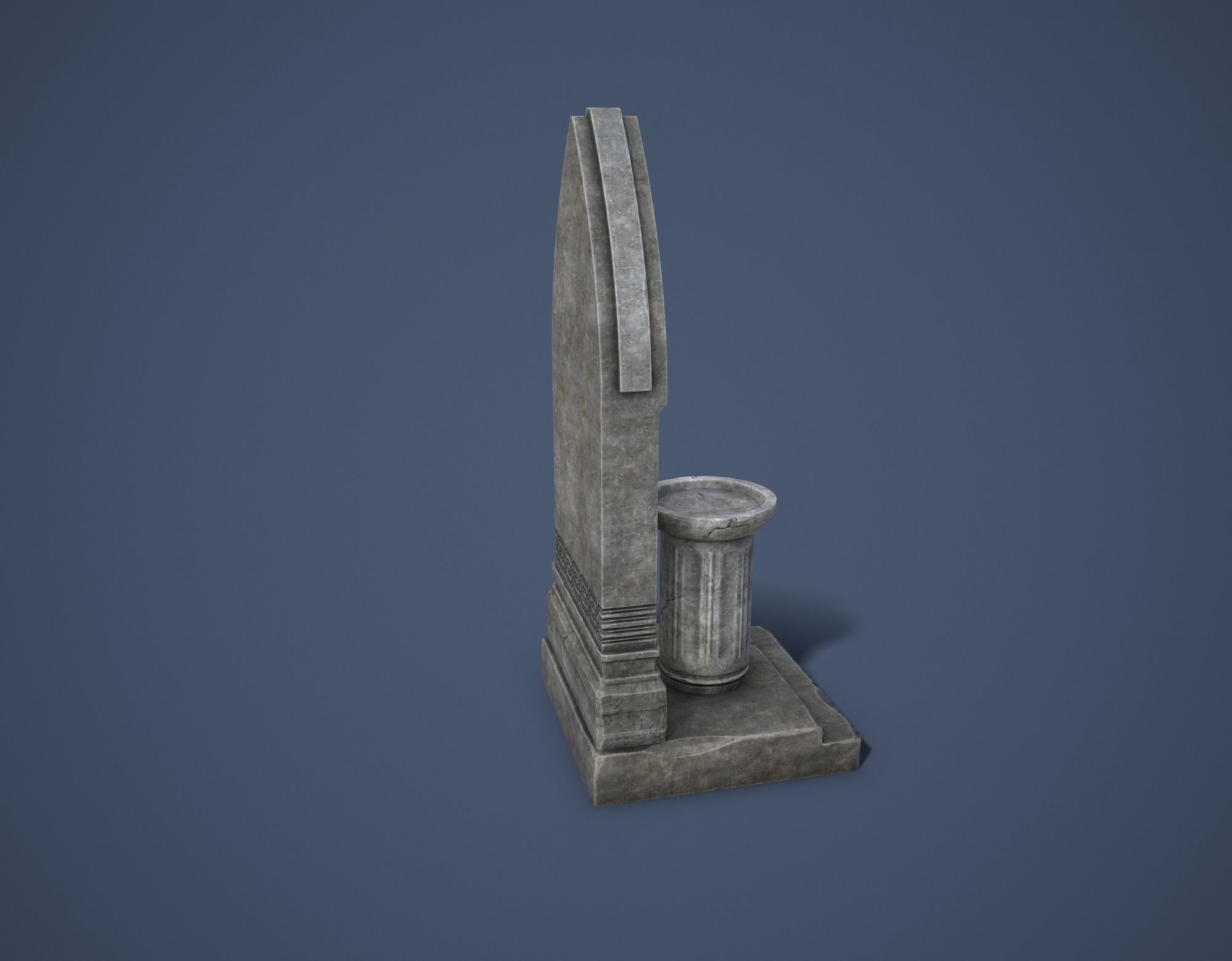 Road Altar Low-poly 3D model_6
