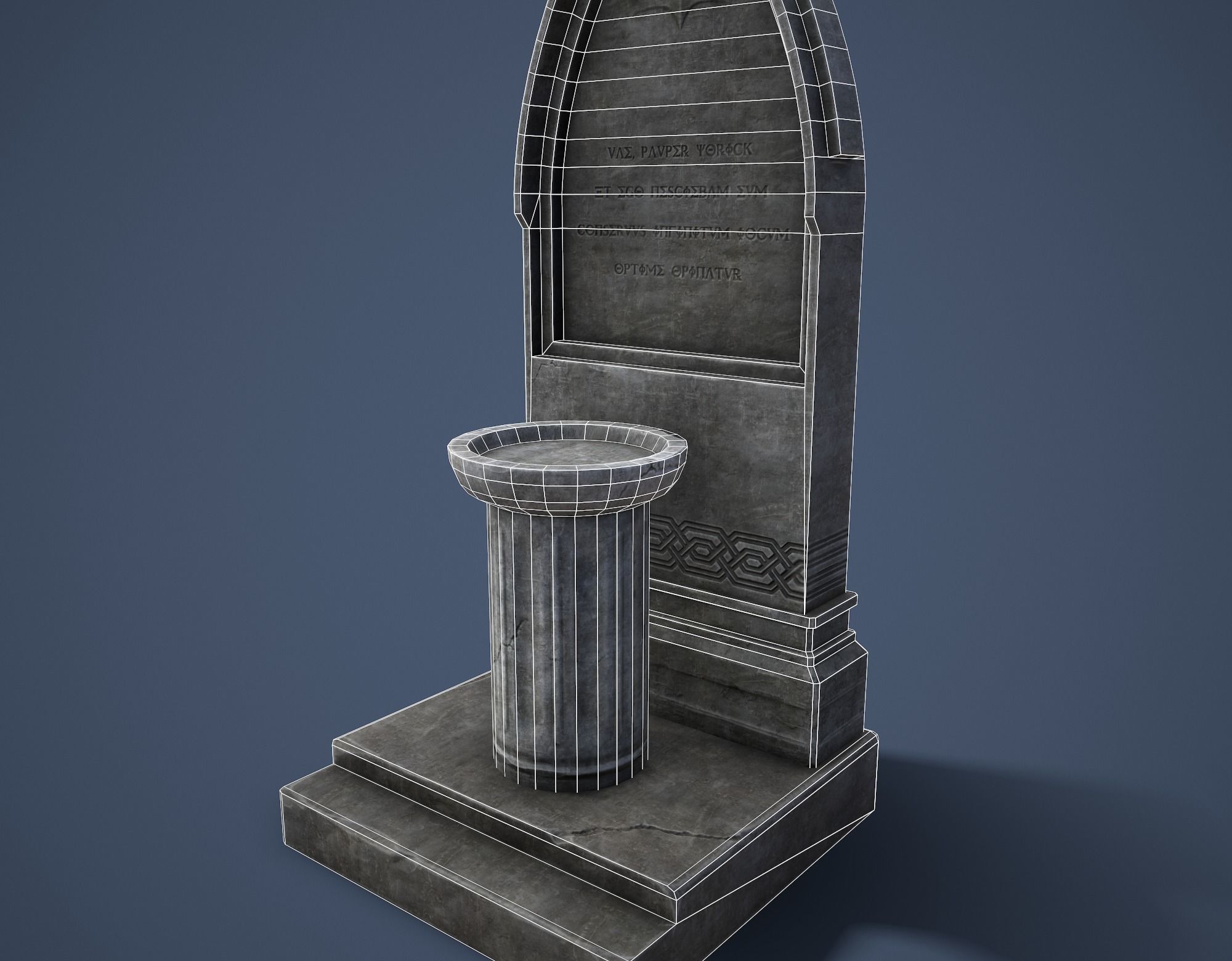 Road Altar Low-poly 3D model_24