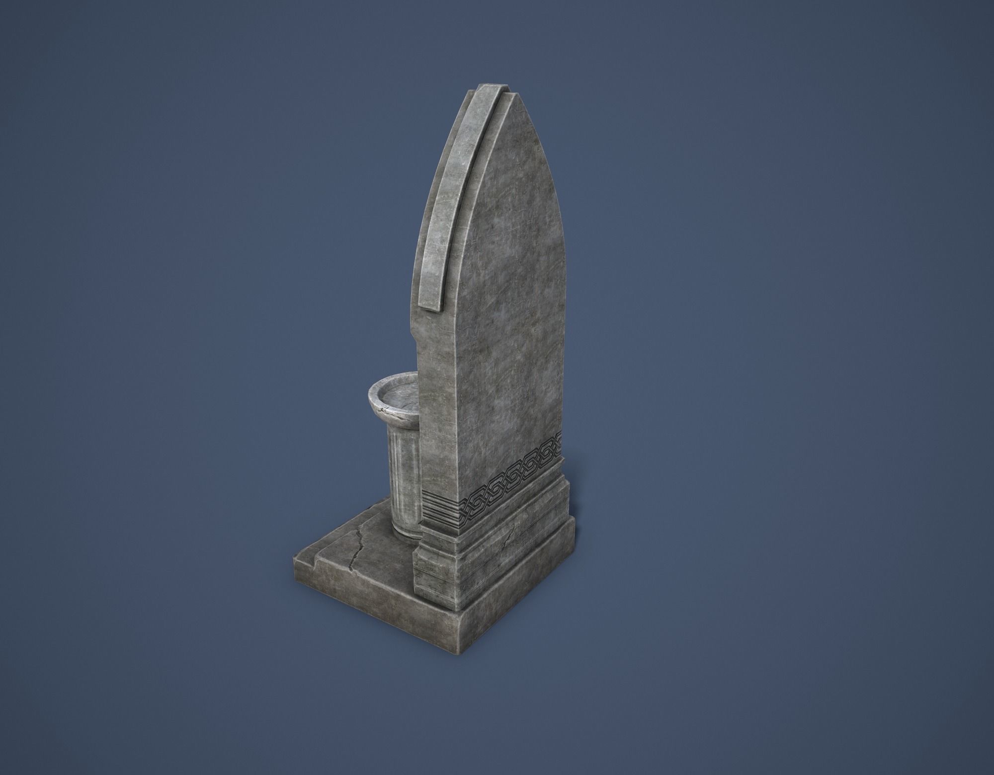 Road Altar Low-poly 3D model_13