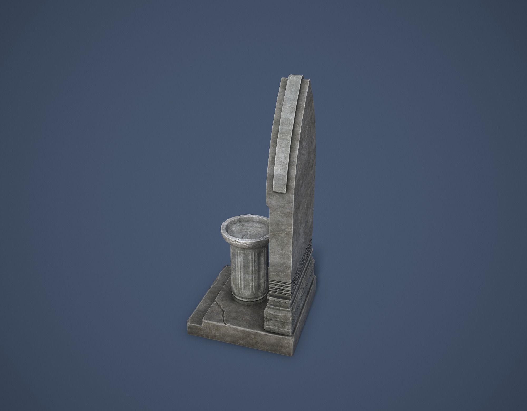 Road Altar Low-poly 3D model_19