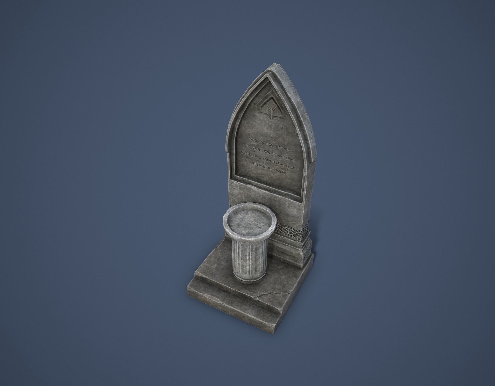 Road Altar Low-poly 3D model_15