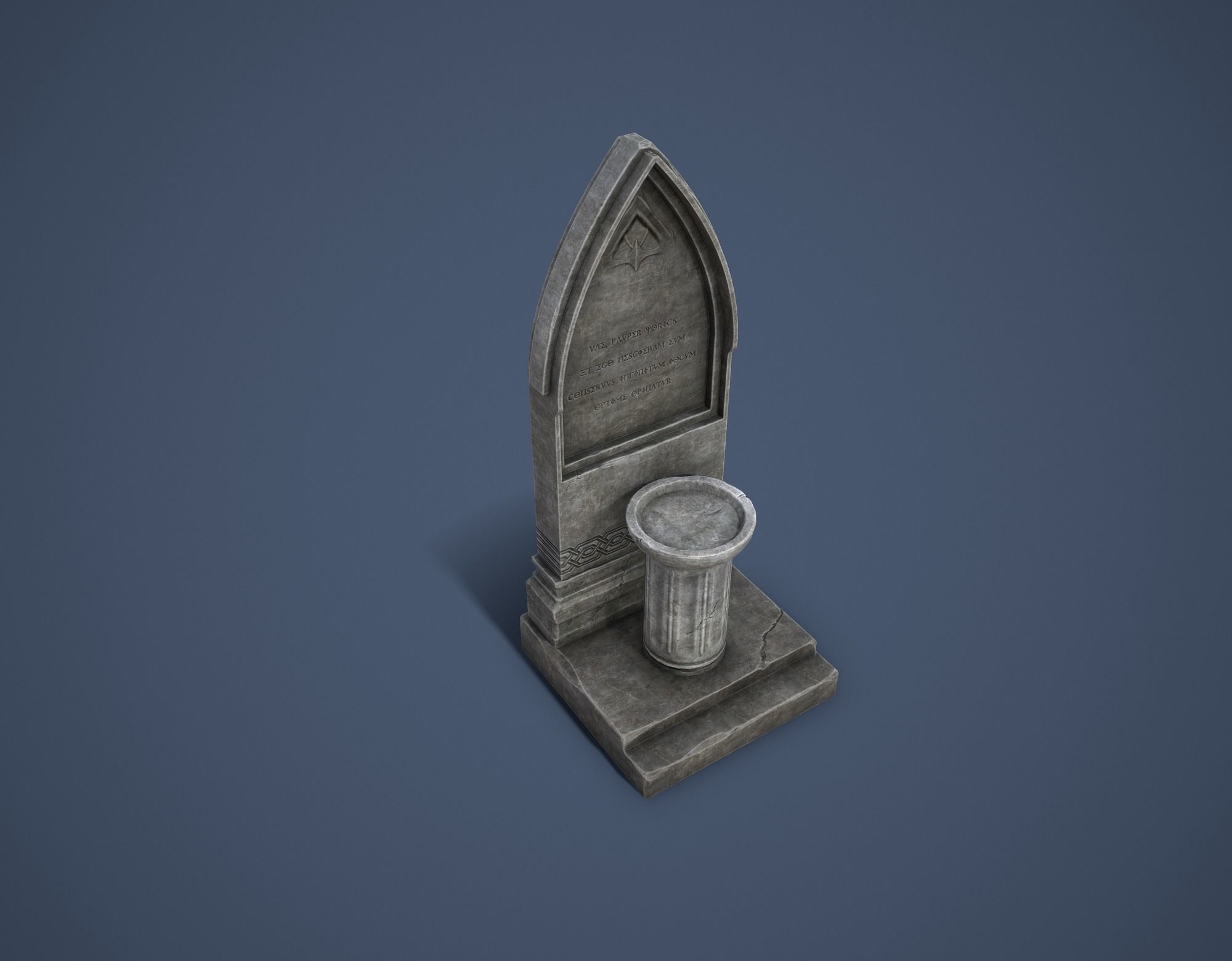 Road Altar Low-poly 3D model_16
