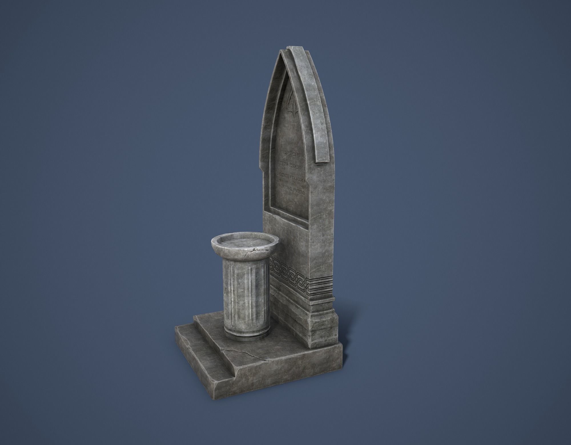 Road Altar Low-poly 3D model_11