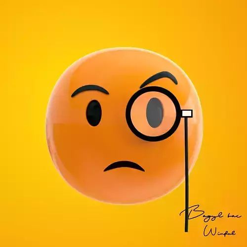 Emoji Face with Monocle 3D model