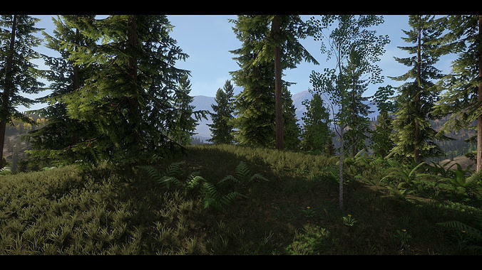 Realistic Forest Pack - UE4 3D model