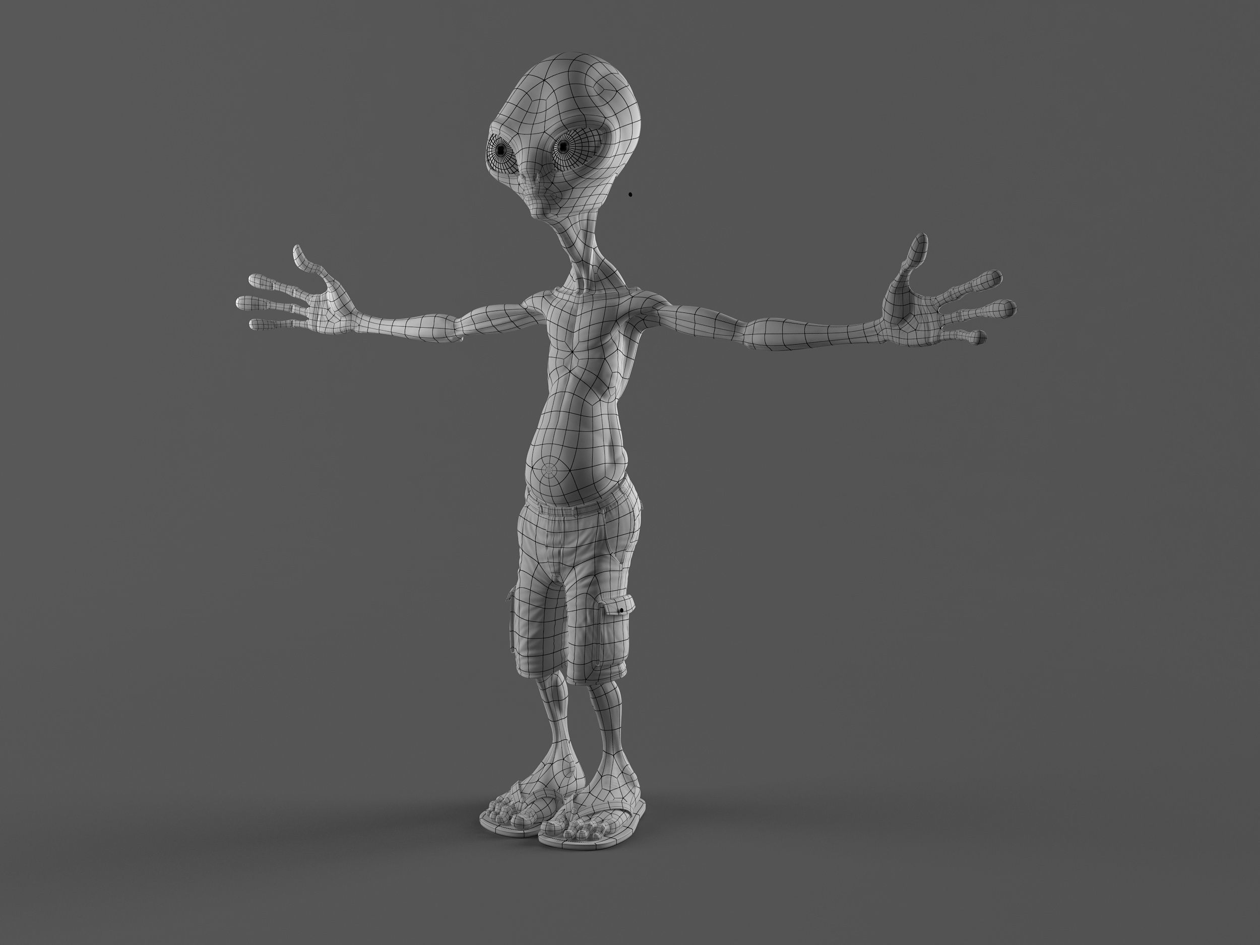 Alien Paul   3D model_2