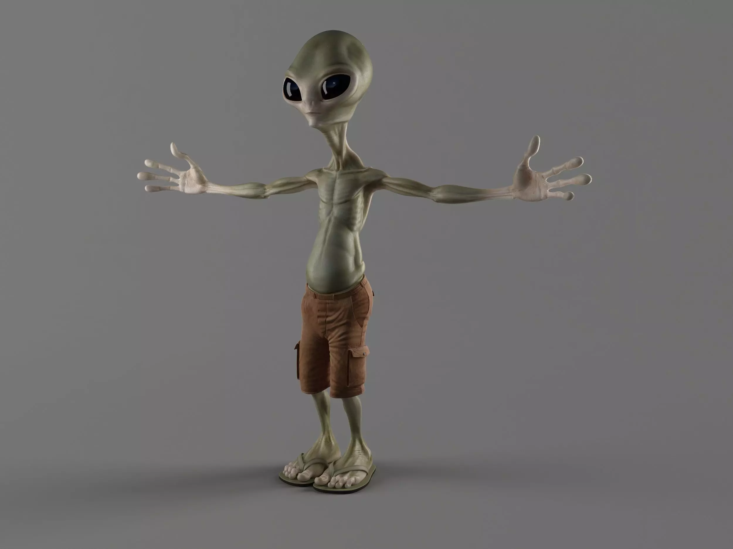 Alien Paul   3D model_0