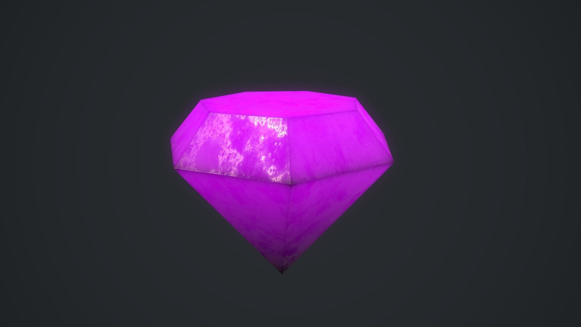 Diamond Ruby Low-poly 3D model_6