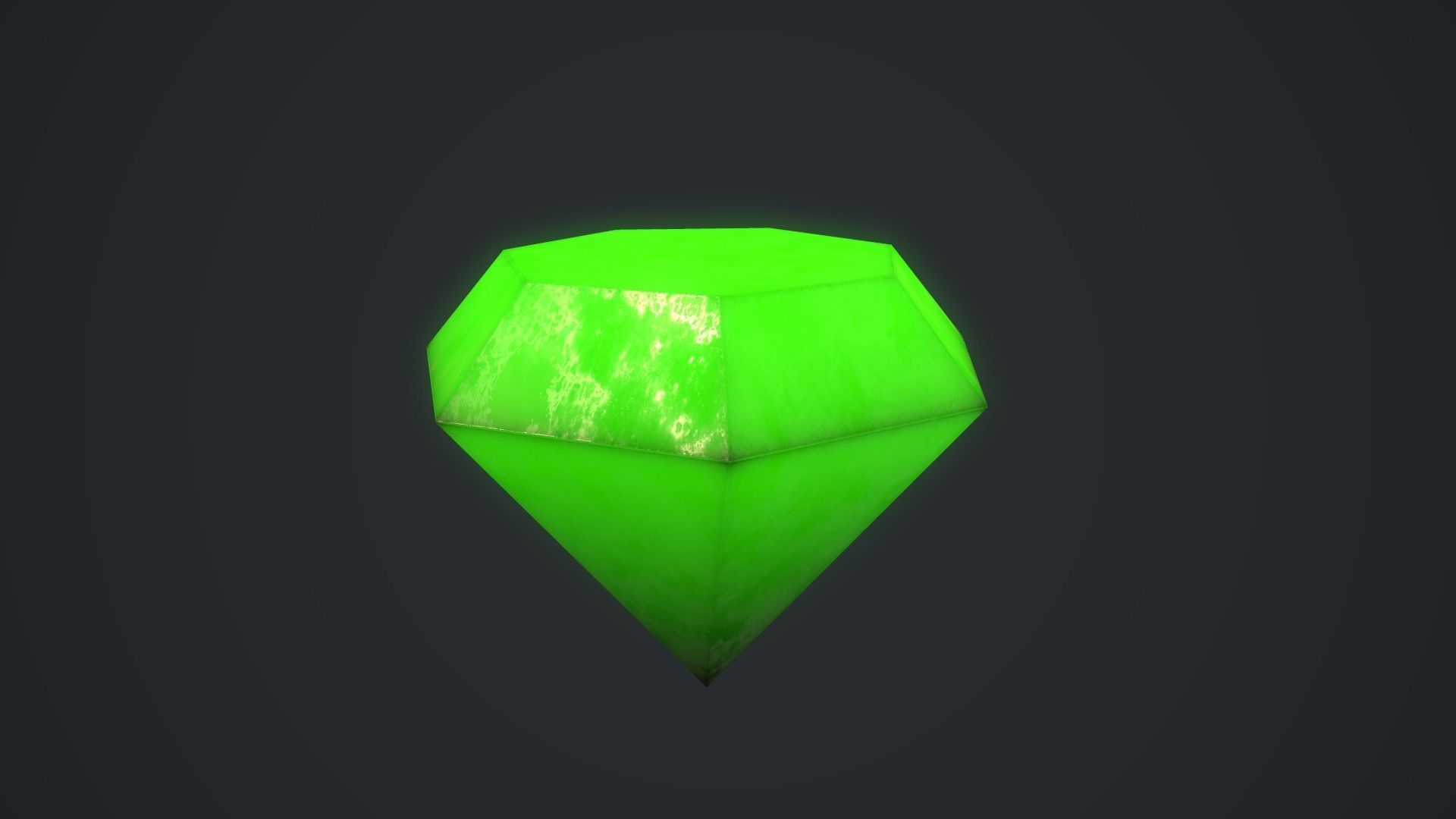 Diamond Ruby Low-poly 3D model_5