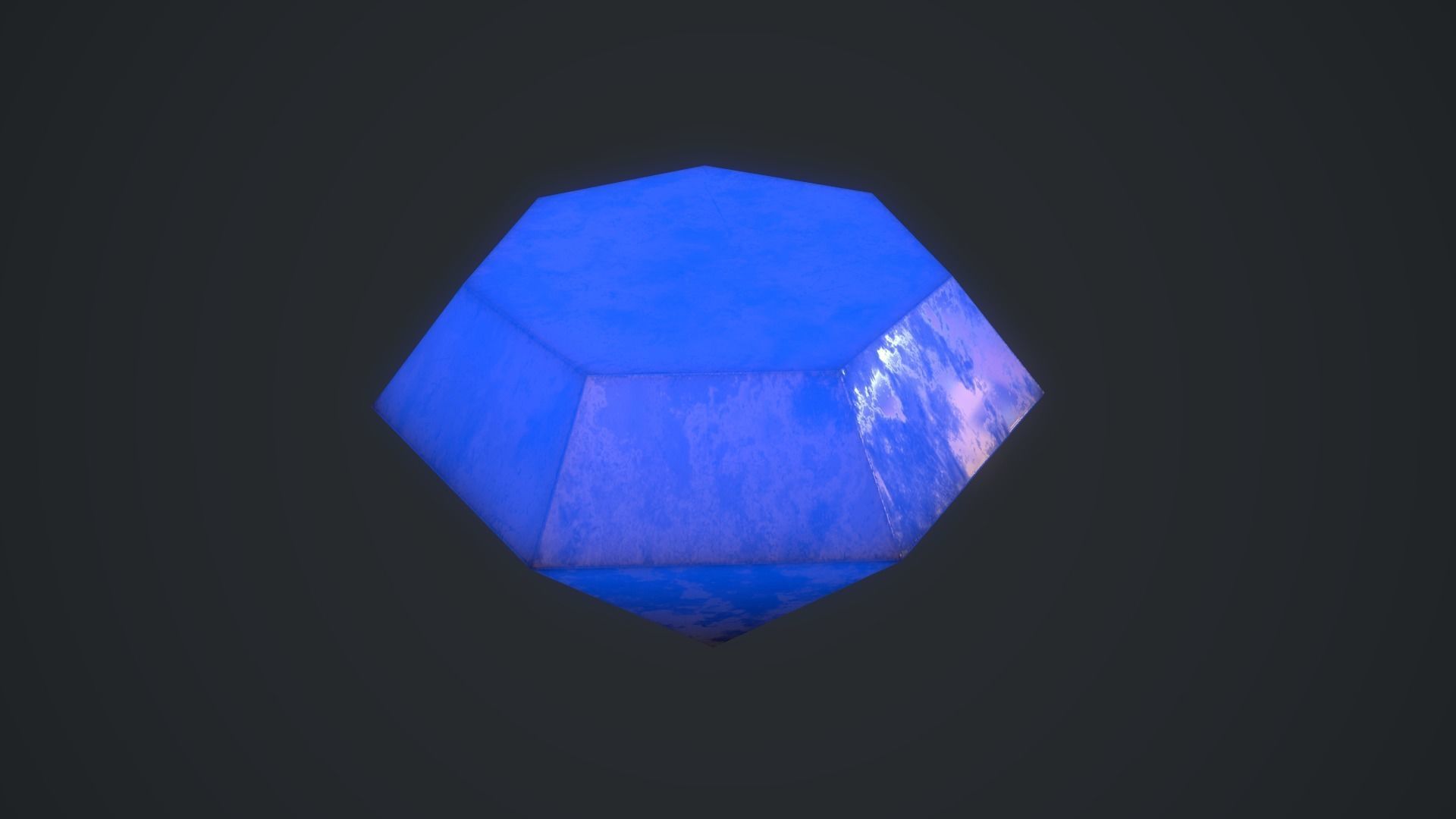 Diamond Ruby Low-poly 3D model_11