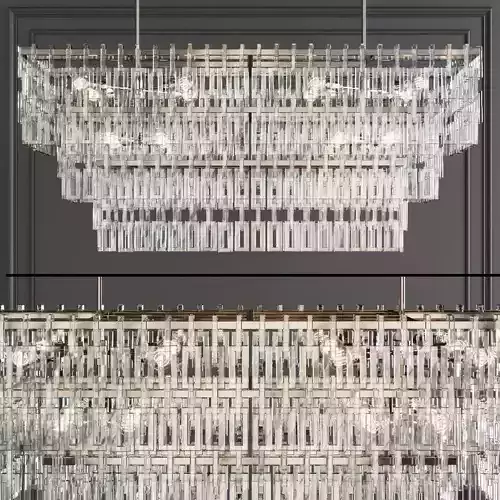 RH MARIGNAN LINEAR CHANDELIER 60 Nickel
