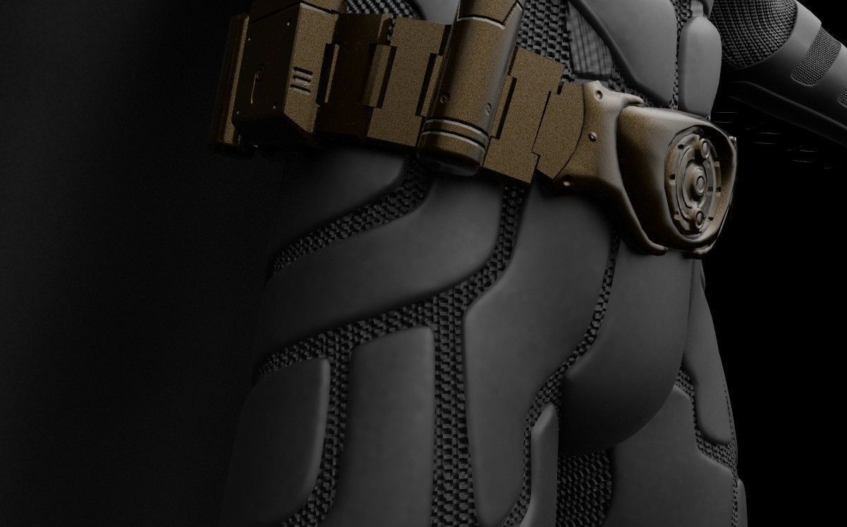 BATMAN from knight rises Low-poly 3D model_9