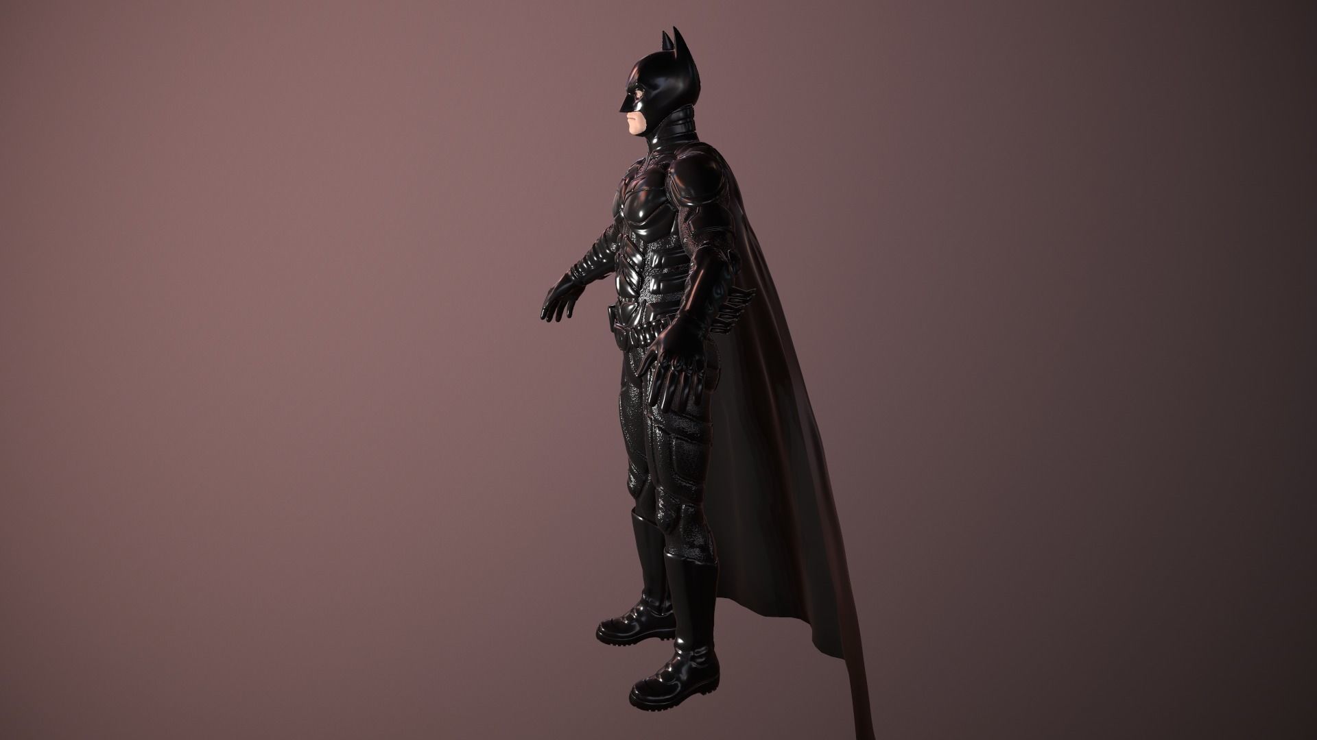 BATMAN from knight rises Low-poly 3D model_10