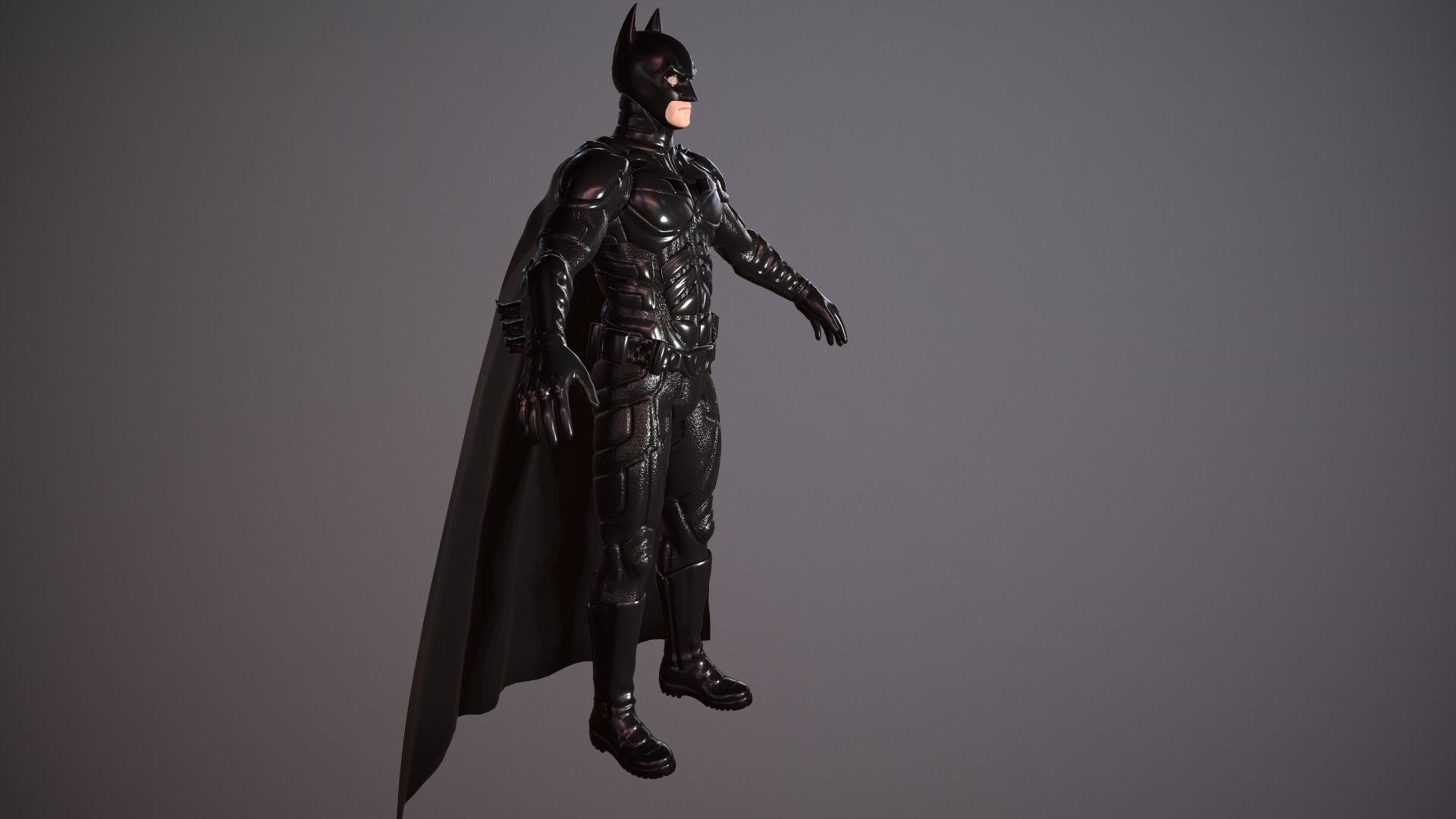 BATMAN from knight rises Low-poly 3D model_5