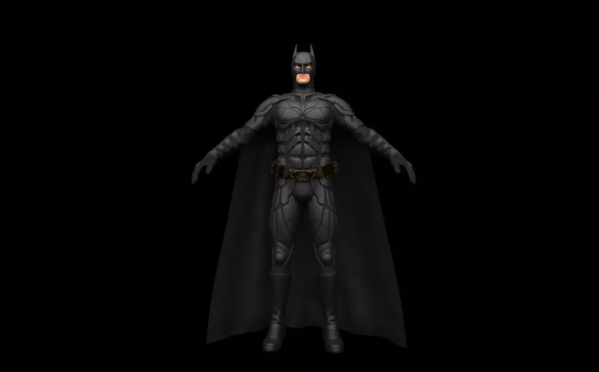 BATMAN from knight rises Low-poly 3D model_0