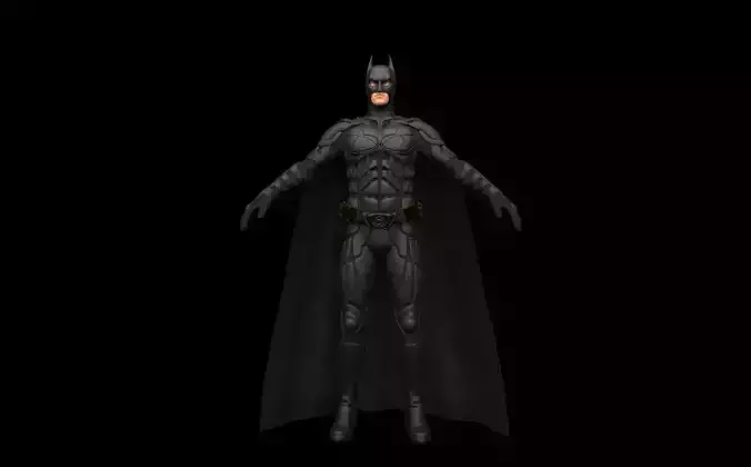 BATMAN from knight rises Low-poly 3D model