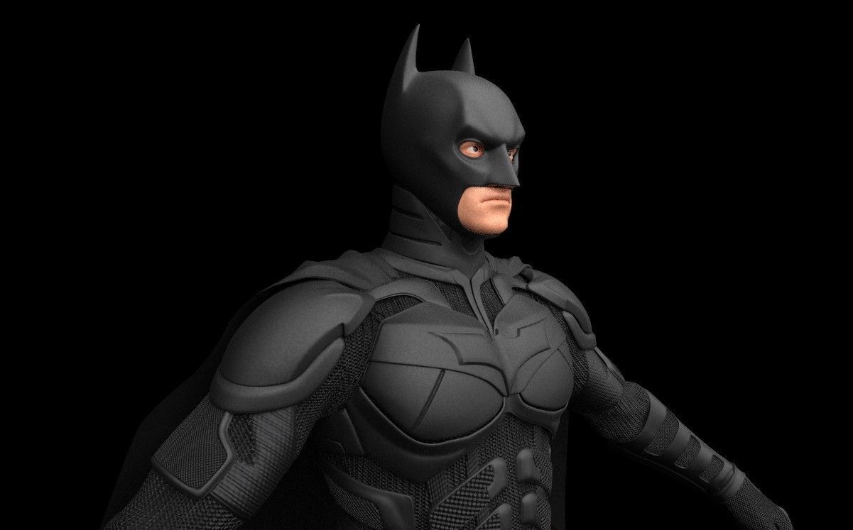 BATMAN from knight rises Low-poly 3D model_2